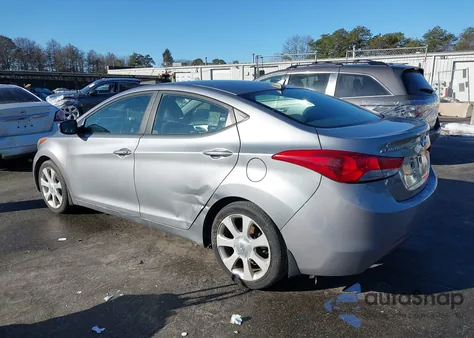 2013 Hyundai Elantra Limited from USA, damaged, VIN KMHDH4AE6DU596138